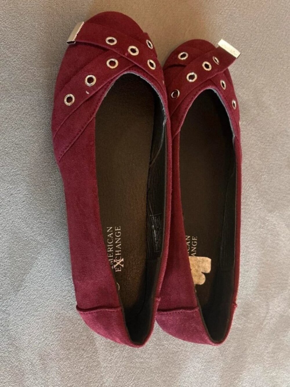 Burgundy Ballet Shoes